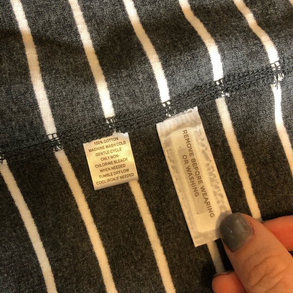 Ann Taylor LOFT grey w/white stripe blazer - Picture 6 of 6